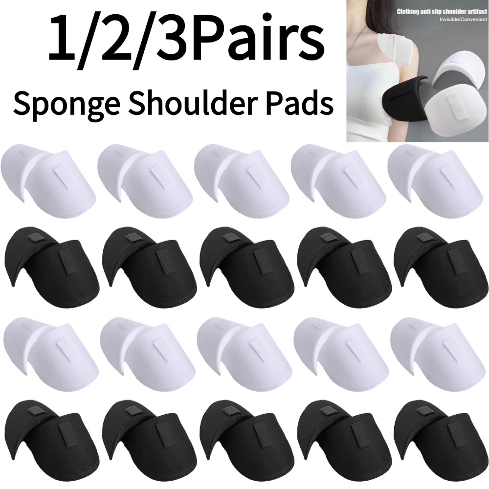 Shoulder Pad Set In - 1/2/3 paires d'épaulettes en mousse éponge,