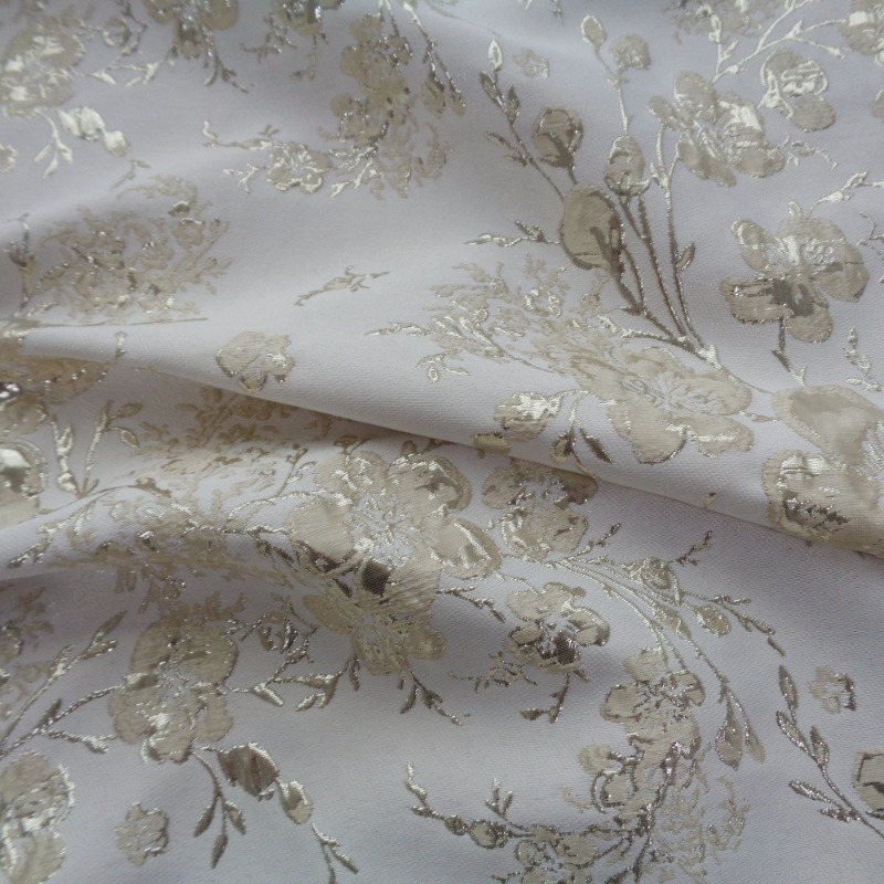 Tissu Jacquard Gaufré Floral 1 - Sewing Thread In Textile avis et prix
